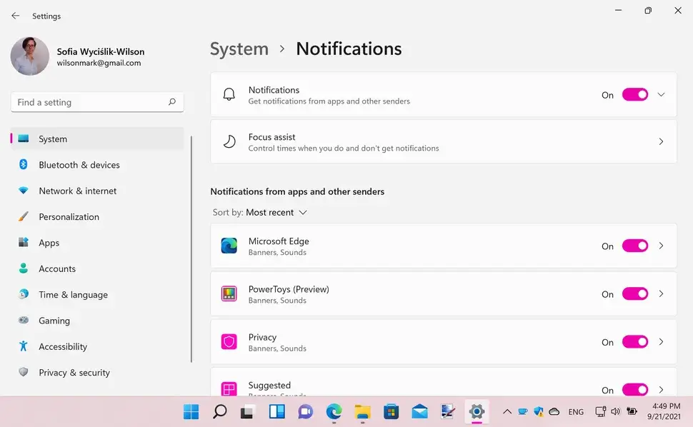 How to manage notifications in Windows 11