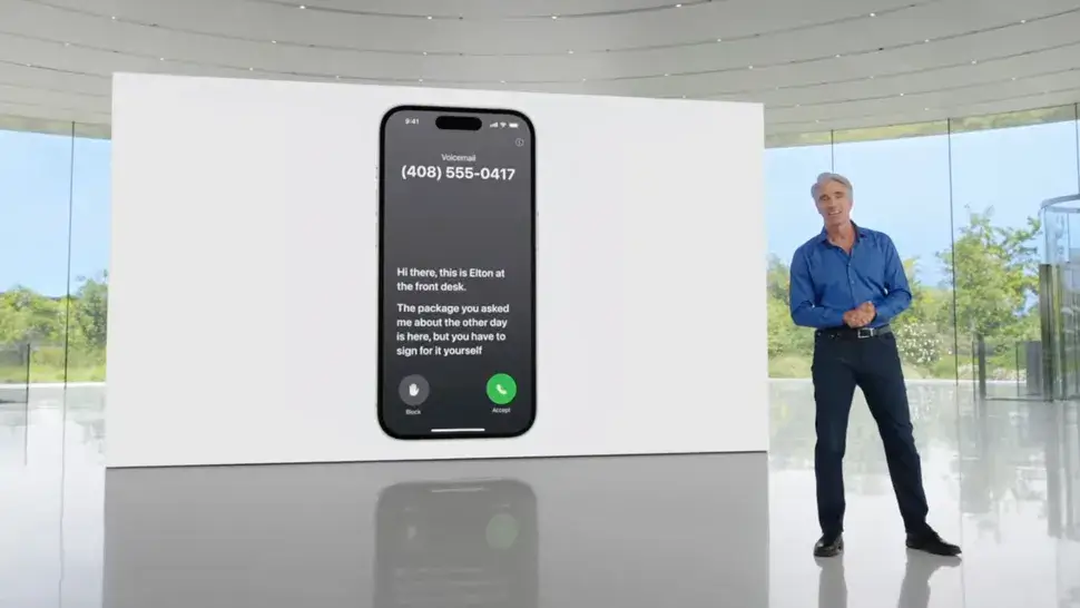 Apple introduced Live Voicemail at WWDC 2023