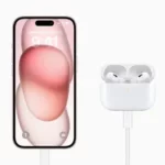 The iPhone 15 can charge small devices like AirPods