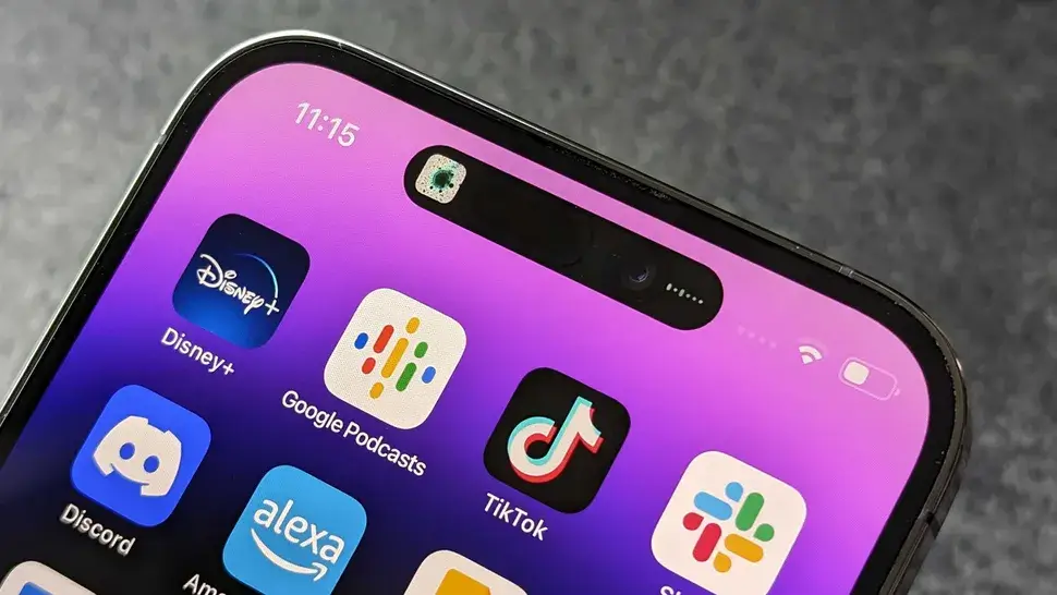 The Face ID camera (above) might be hidden on the iPhone 16