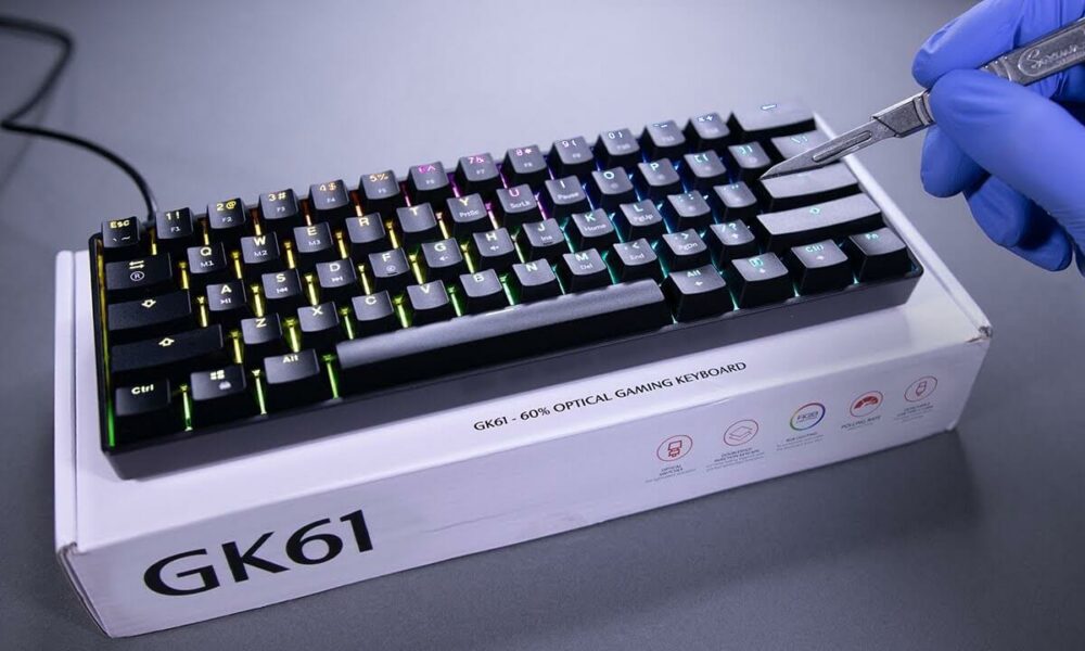 GK61 60% Modular Optical Gaming Keyboard Unboxing