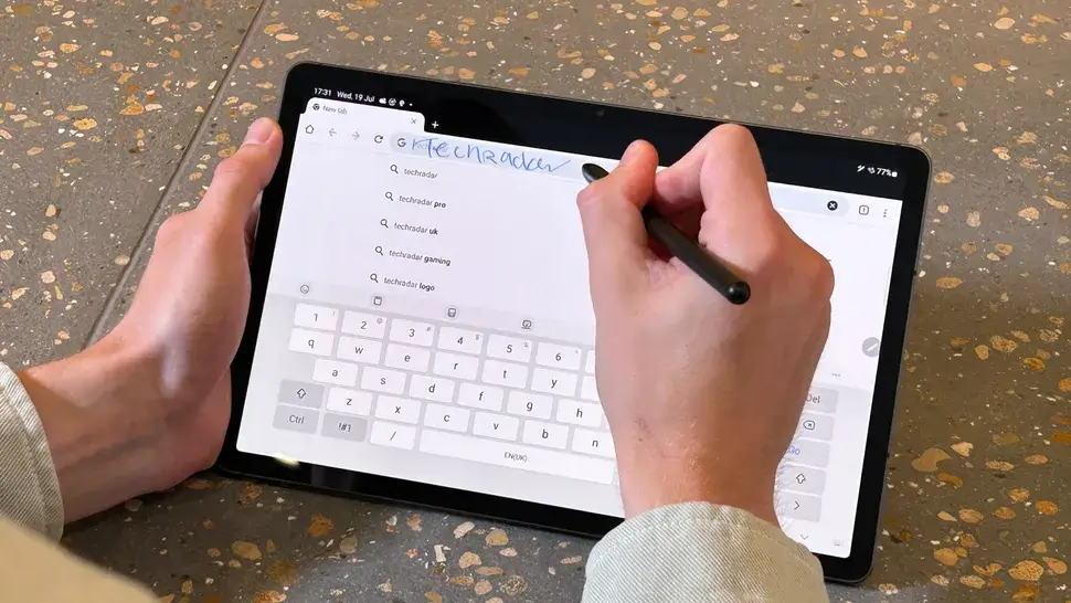 The Samsung Galaxy Tab S9 in graphite