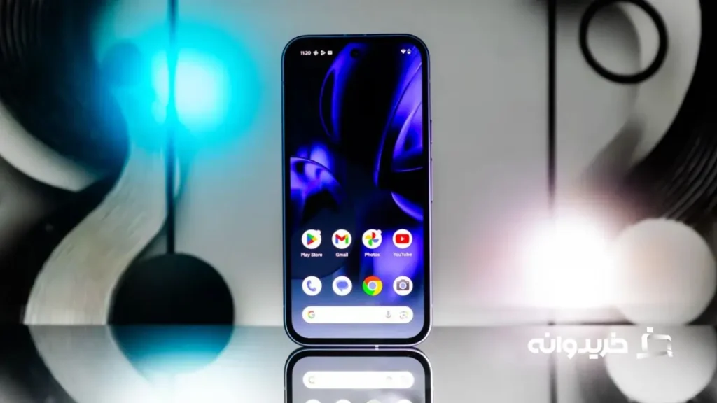 بررسی گوشی گوگل پیکسل 9 ای 11 The Pixel 9A has a 6.3-inch display with a refresh rate of 60-120Hz.