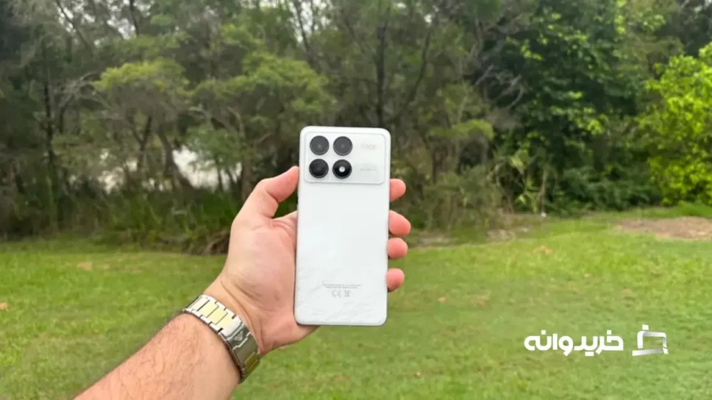 بررسی گوشی پوکو اف 6 پرو 9 Poco F6 Pro's glass back and cameras
