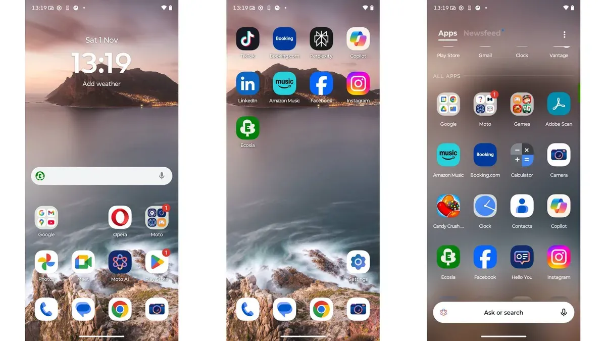 بررسی موتورولا اج ۷۰: نرم‌افزار